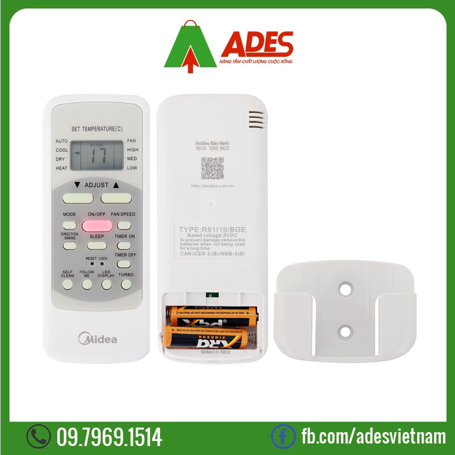 Dieu hoa 1 chieu Midea 12000BTU MSAFB-13CRN8