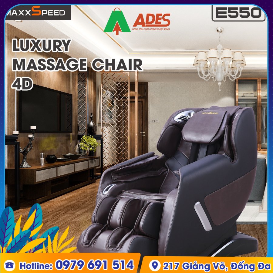 Ghe Massage Azaki Maxxspeed E550 chinh hang