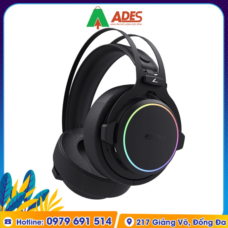 Tai Nghe Gaming Không Dây Over-Ear Zidli FH1 chinh hang