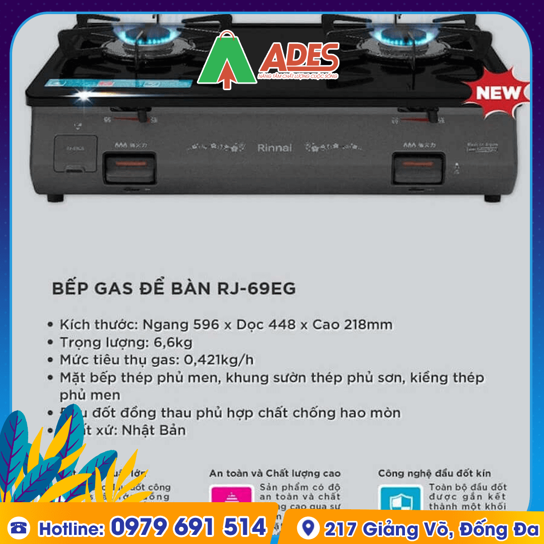 Bep gas Rinnai RJ-69EG