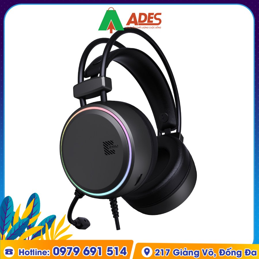 Tai Nghe Gaming Over-Ear Zidli ZH29 (7.1) chat luong