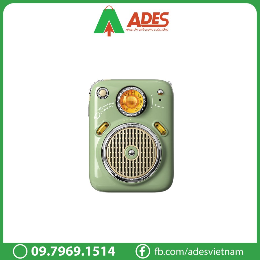 Loa Bluetooth Divoom Beetles FM Green