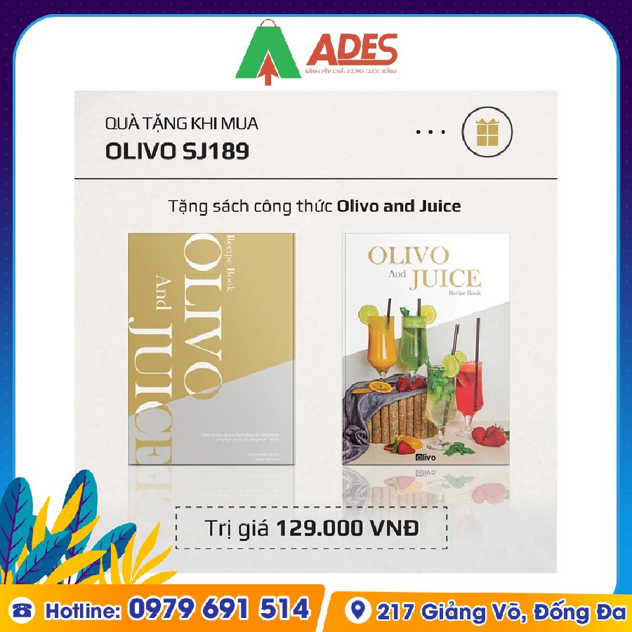 May ep cham trai cay da nang Olivo SJ189