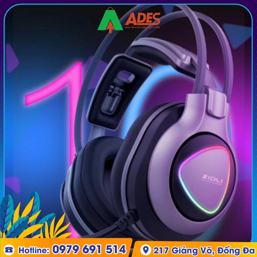 Tai Nghe Gaming Over-Ear Zidli ZH-A10 (7.1) giam gia