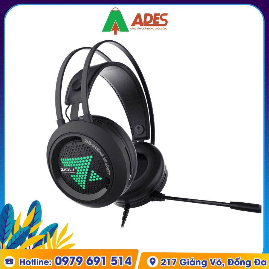 Tai Nghe Gaming Over-Ear Zidli ZH6 (7.1) chat luong