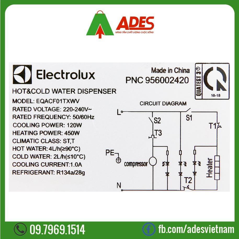 Cay nuoc nong lanh Electrolux EQACF01TXWV