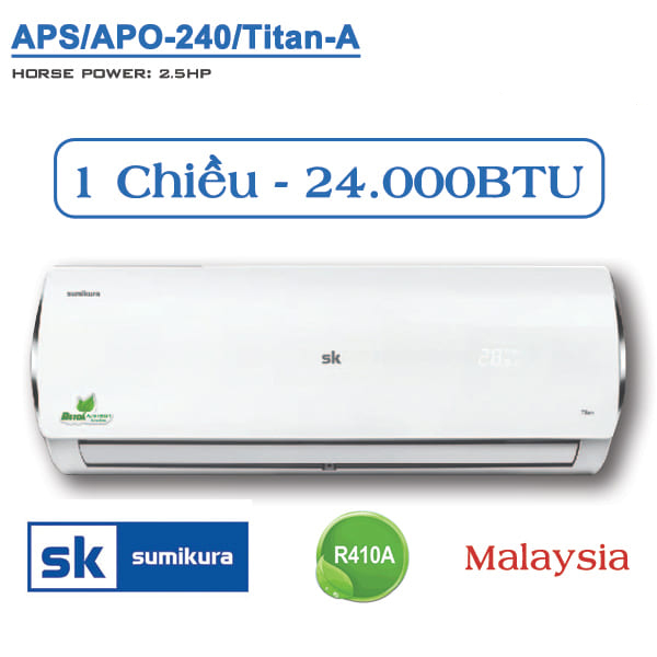 Điều Hòa Sumikura APS/APO 240/Titan A | 24000BTU | Điện máy giá gốc ADES