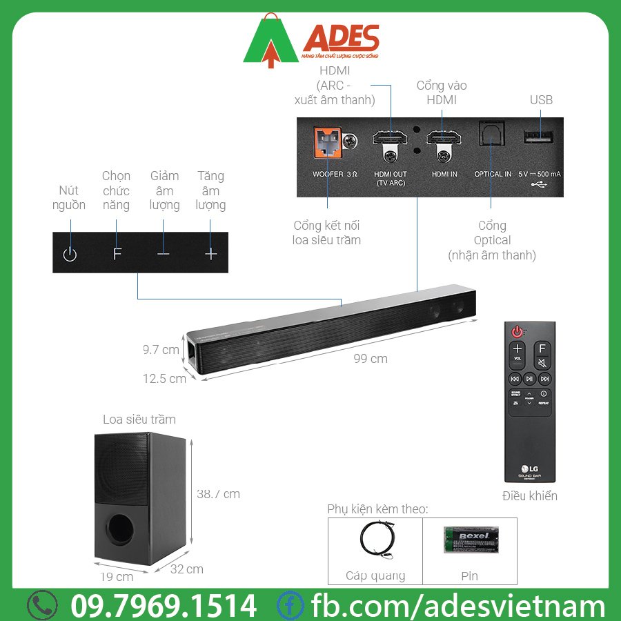 Loa thanh soundbar LG SNH5