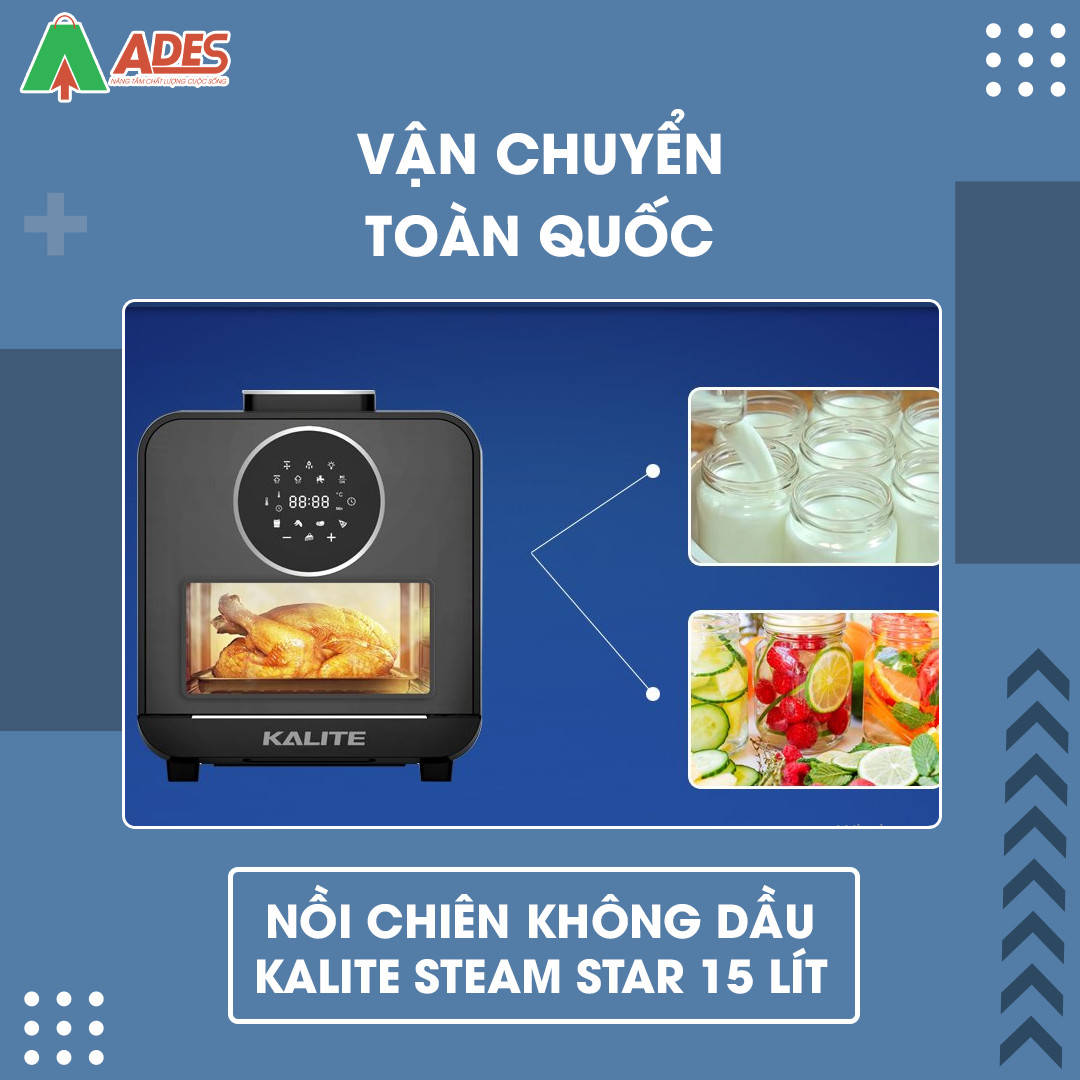 Noi Chien Khong Dau Hoi Nuoc Kalite Steam Star moi 2021