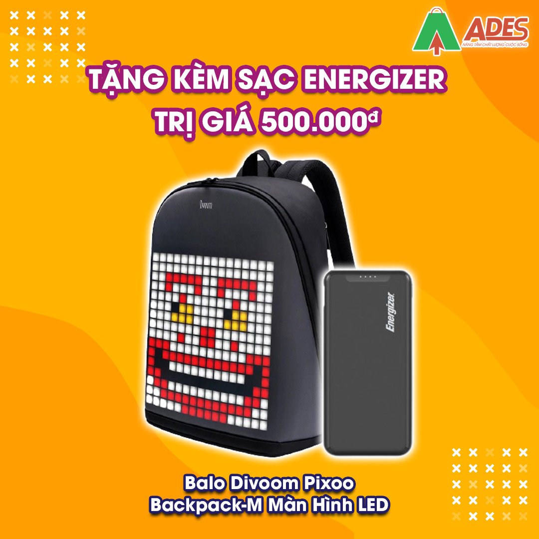 DIVOOM PIXOO BACKPACK tang sac du phong