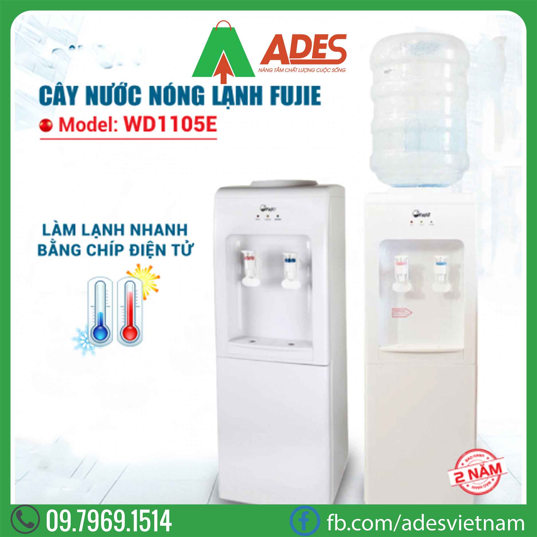 cay nuoc nong lanh FujiE WD1105E