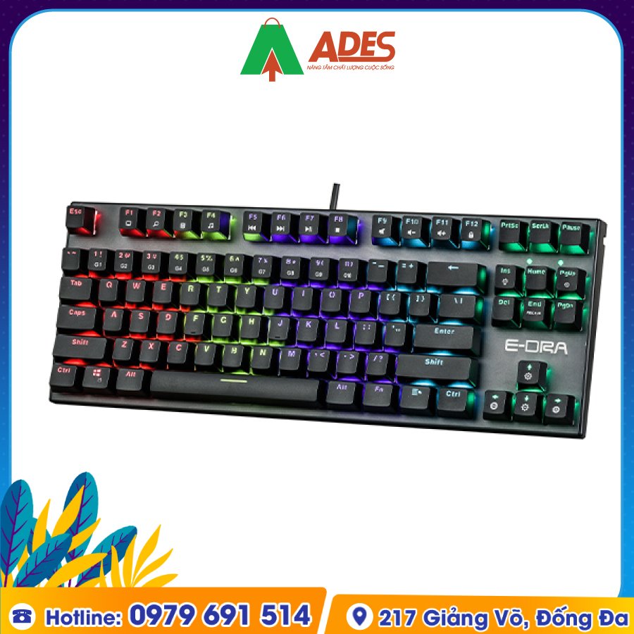 Ban Phim Co Gaming Edra EK3087V2 chinh hang