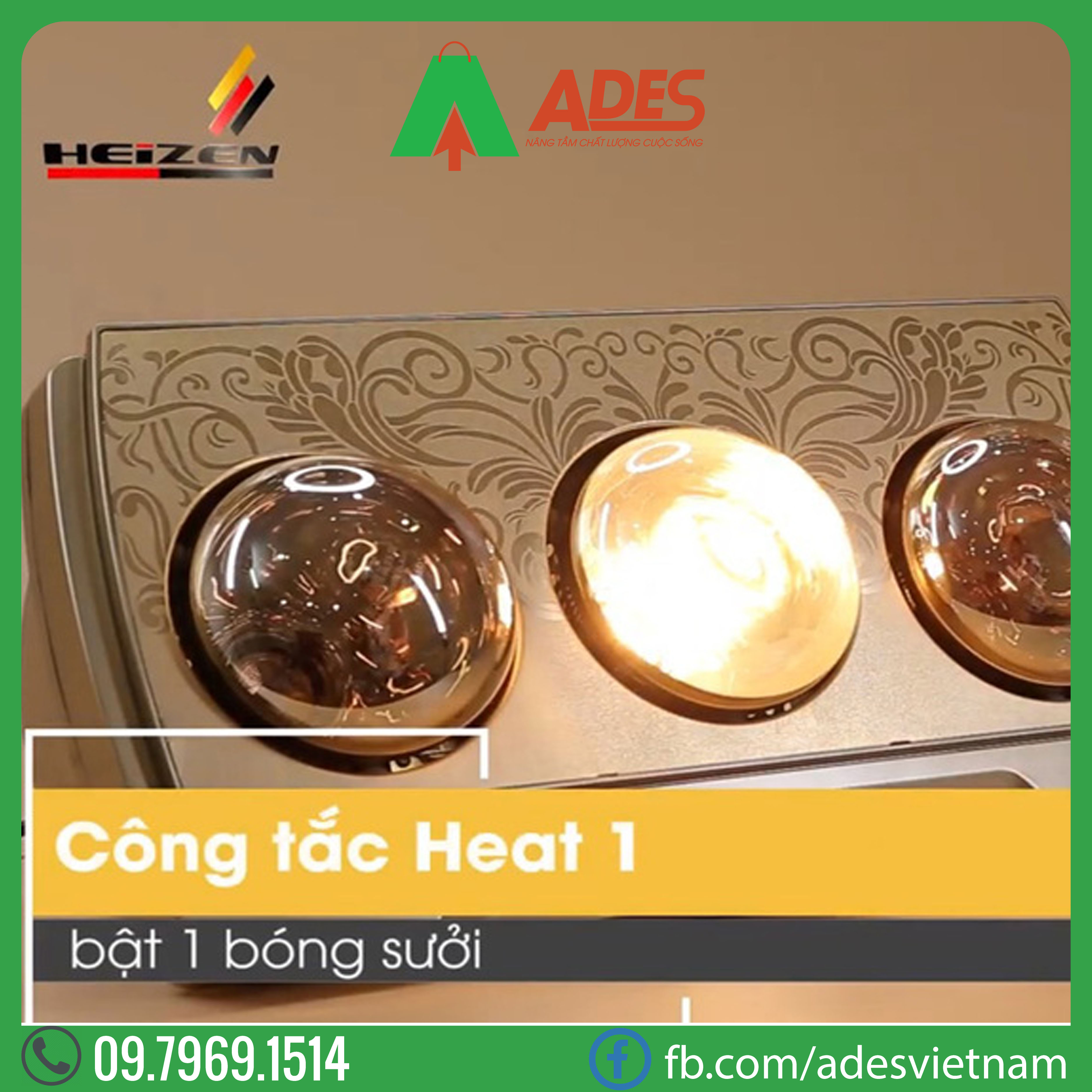 den suoi 3 bong Heizen HE-3BR