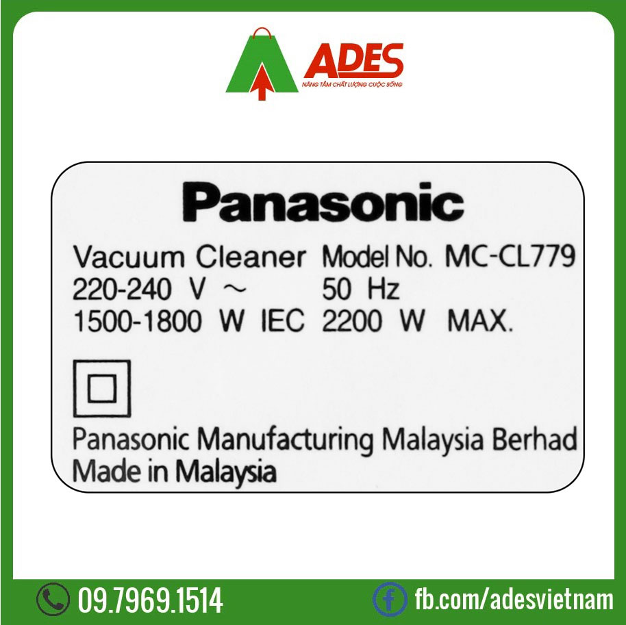 may hut bui Panasonic MC-CL779RN49