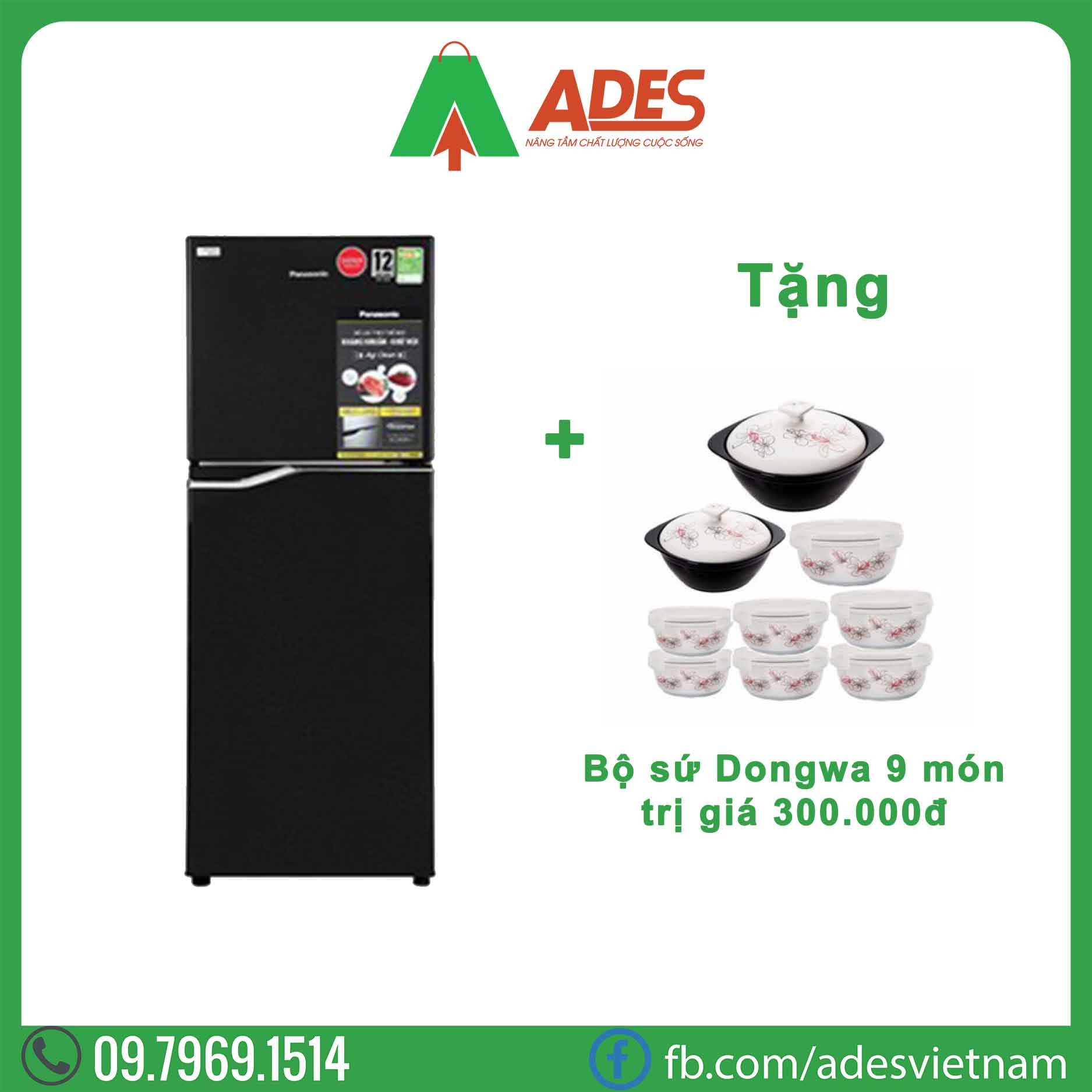 Tu lanh Panasonic Inverter NR-BA229PKVN