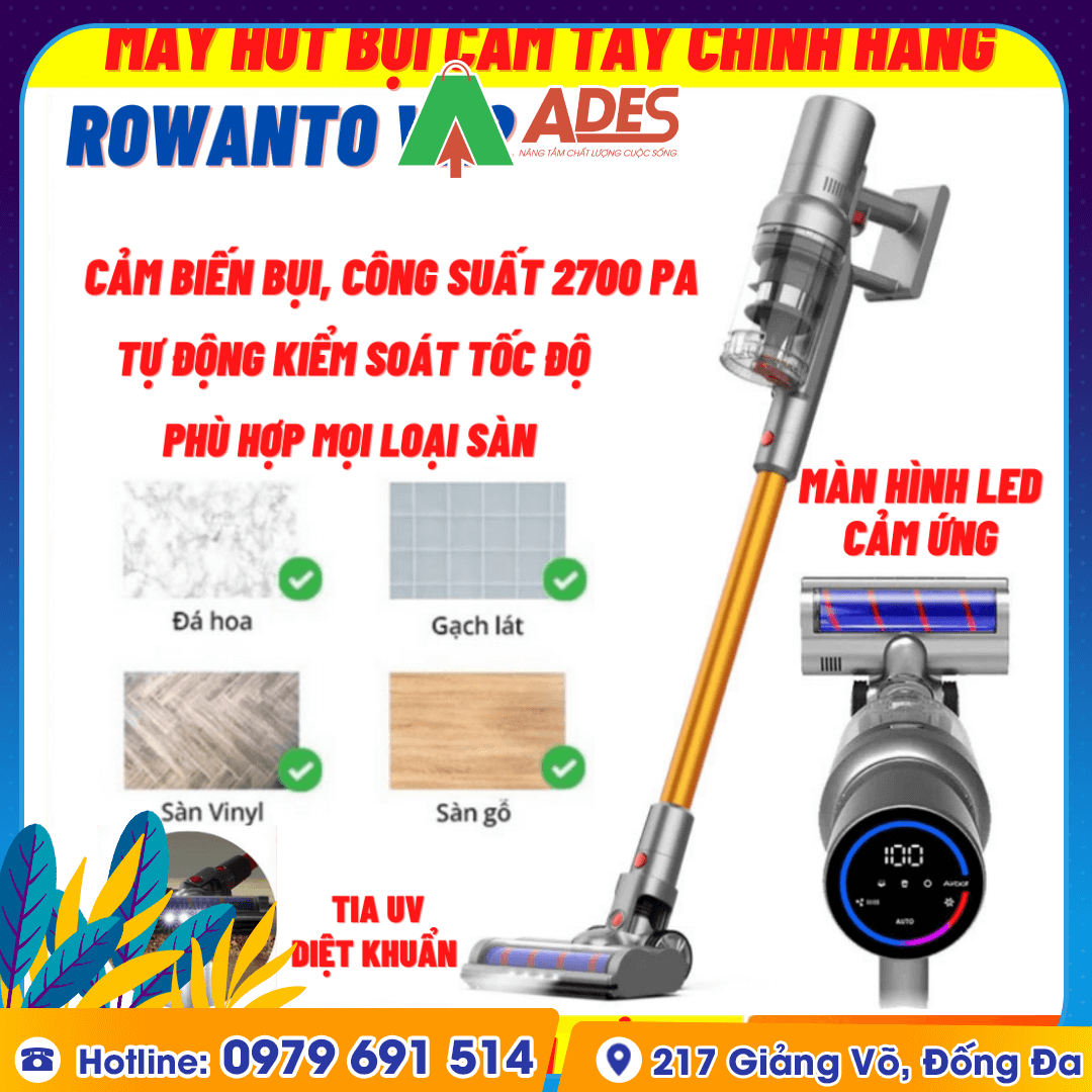 May hut bui cam tay Rowanto V22 Hyper Detect