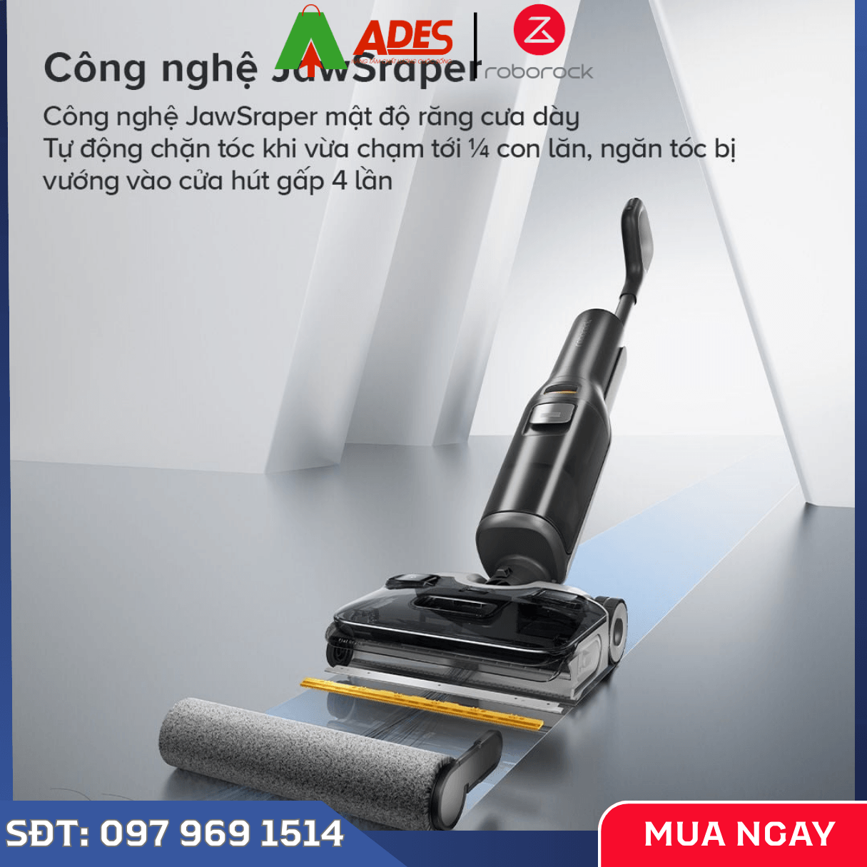 Máy Hút Bụi Cầm Tay Roborock F25 lực hút mạnh 20.000 Pa