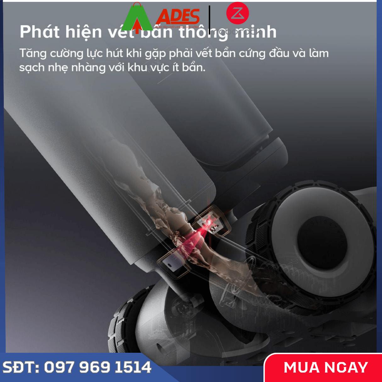 Máy Hút Bụi Cầm Tay Roborock F25 lực hút mạnh 20.000 Pa