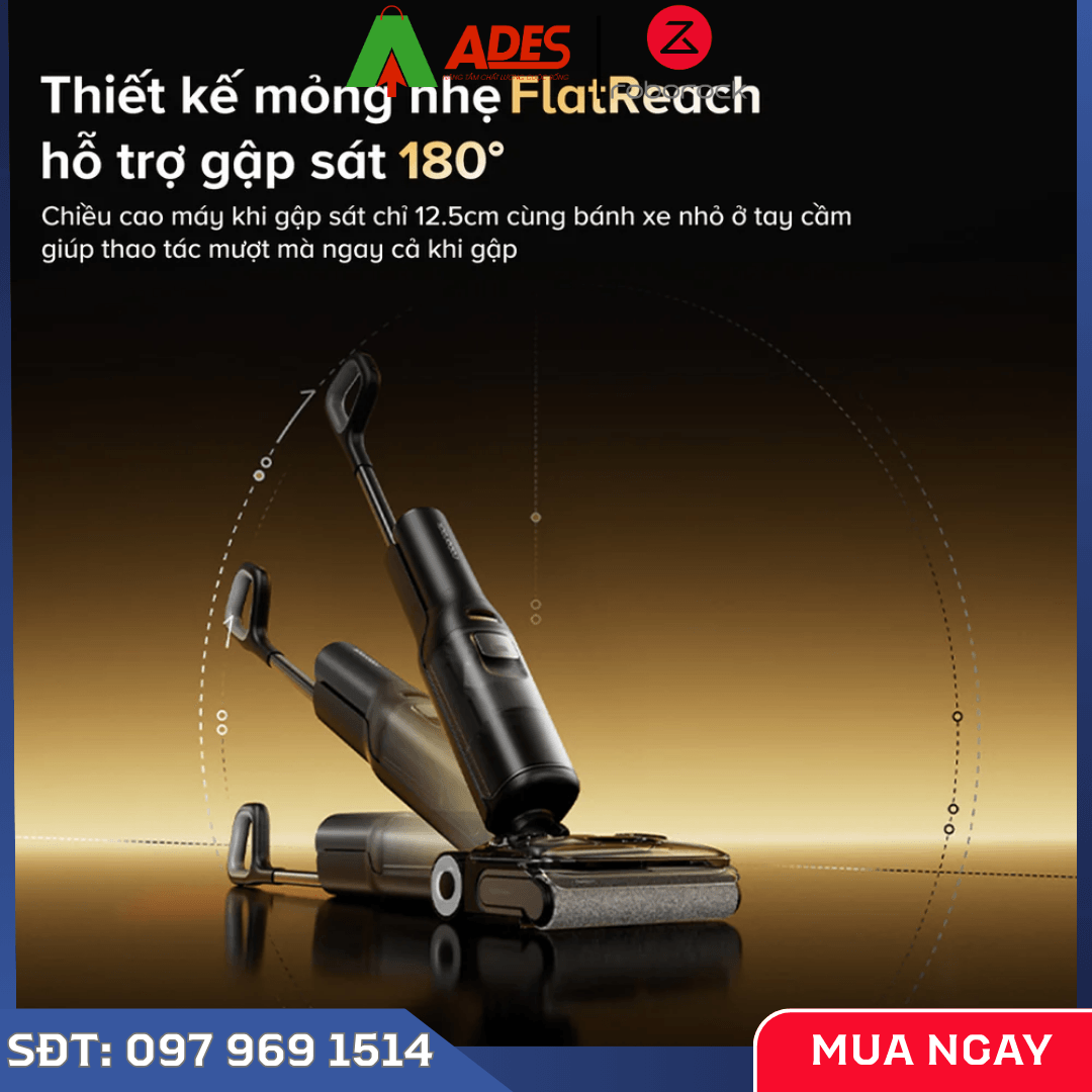 Máy hút bụi lau nhà cầm tay Roborock F25 ACE Combo (5-in-1) lực hút 20.000 Pa