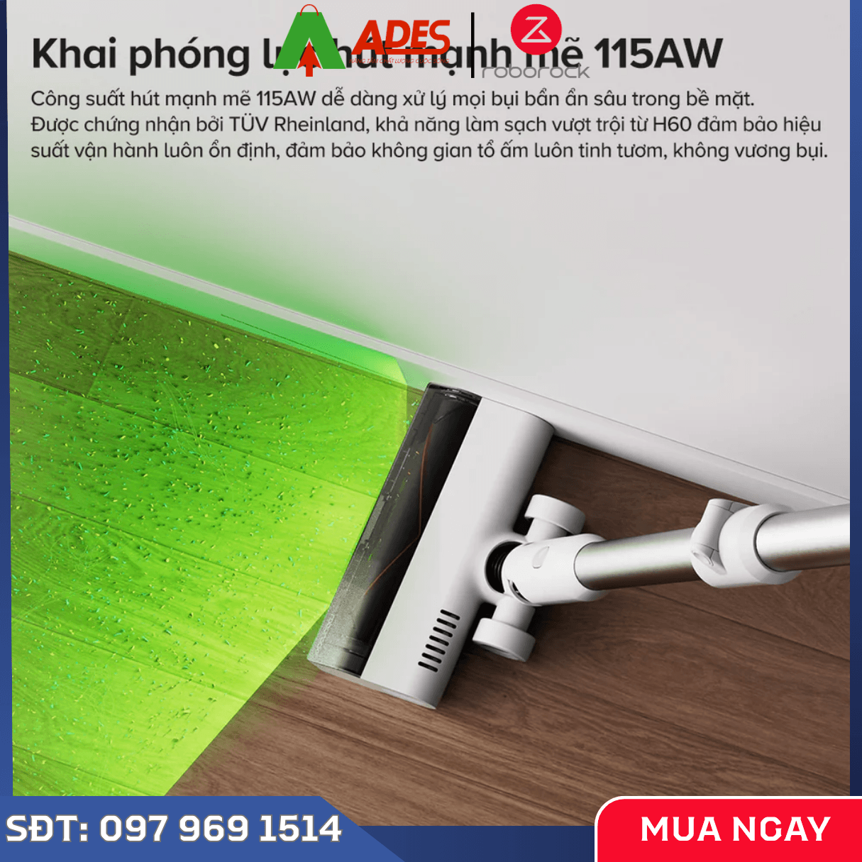 Máy Hút Bụi Cầm Tay Không Dây Roborock H60