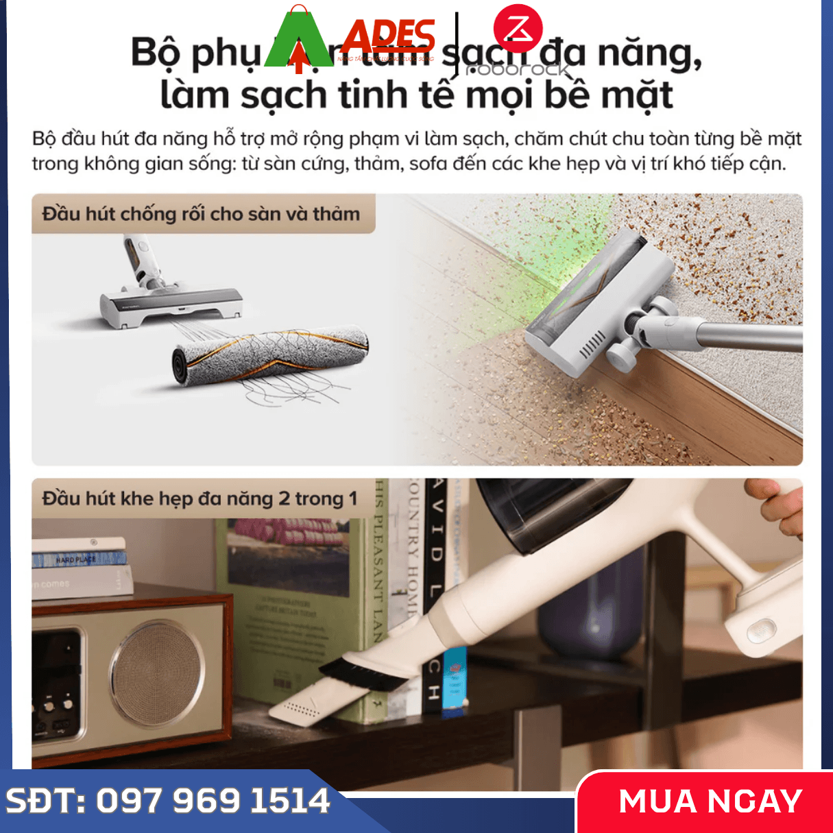 Máy Hút Bụi Cầm Tay Không Dây Roborock H60