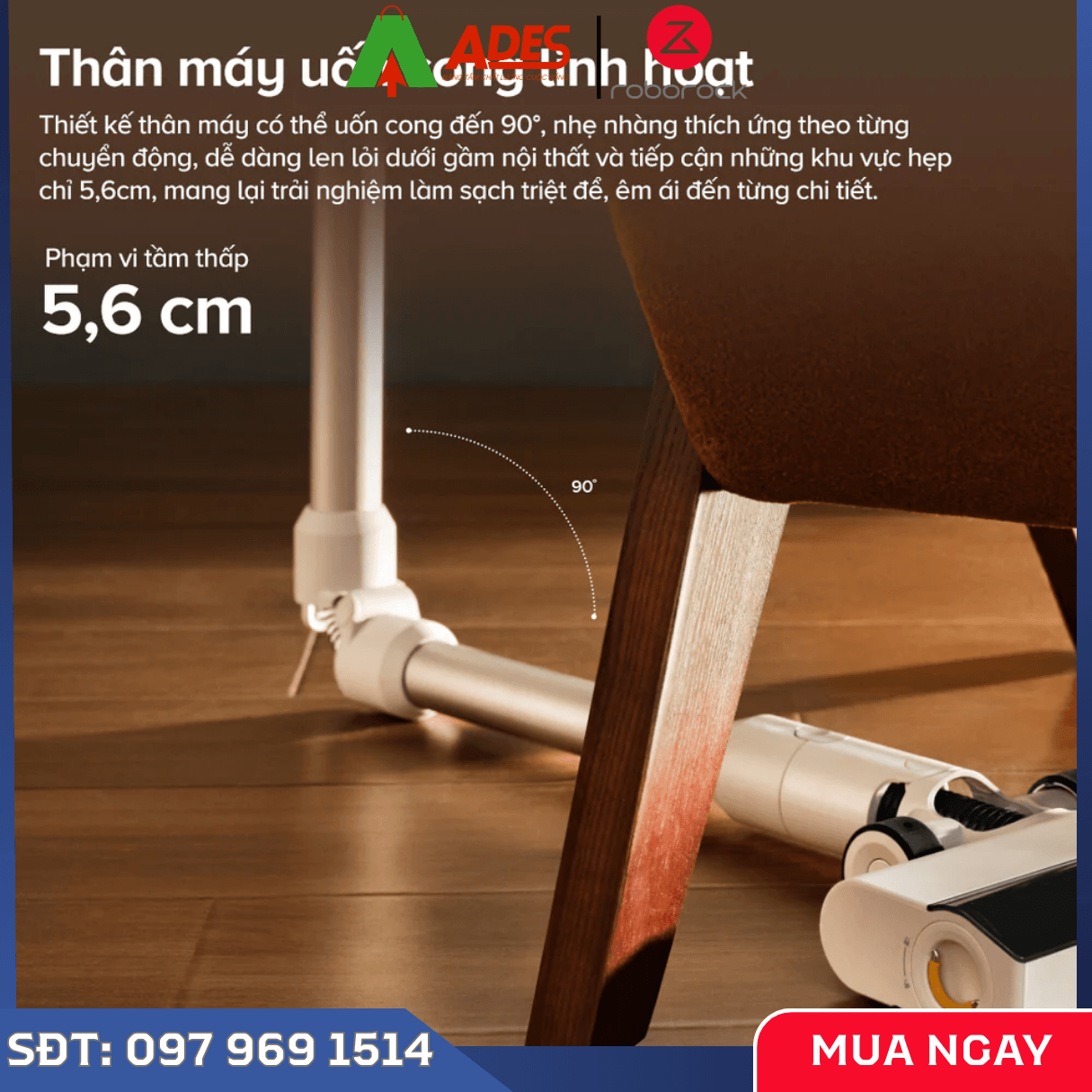 Máy Hút Bụi Cầm Tay Không Dây Roborock H60