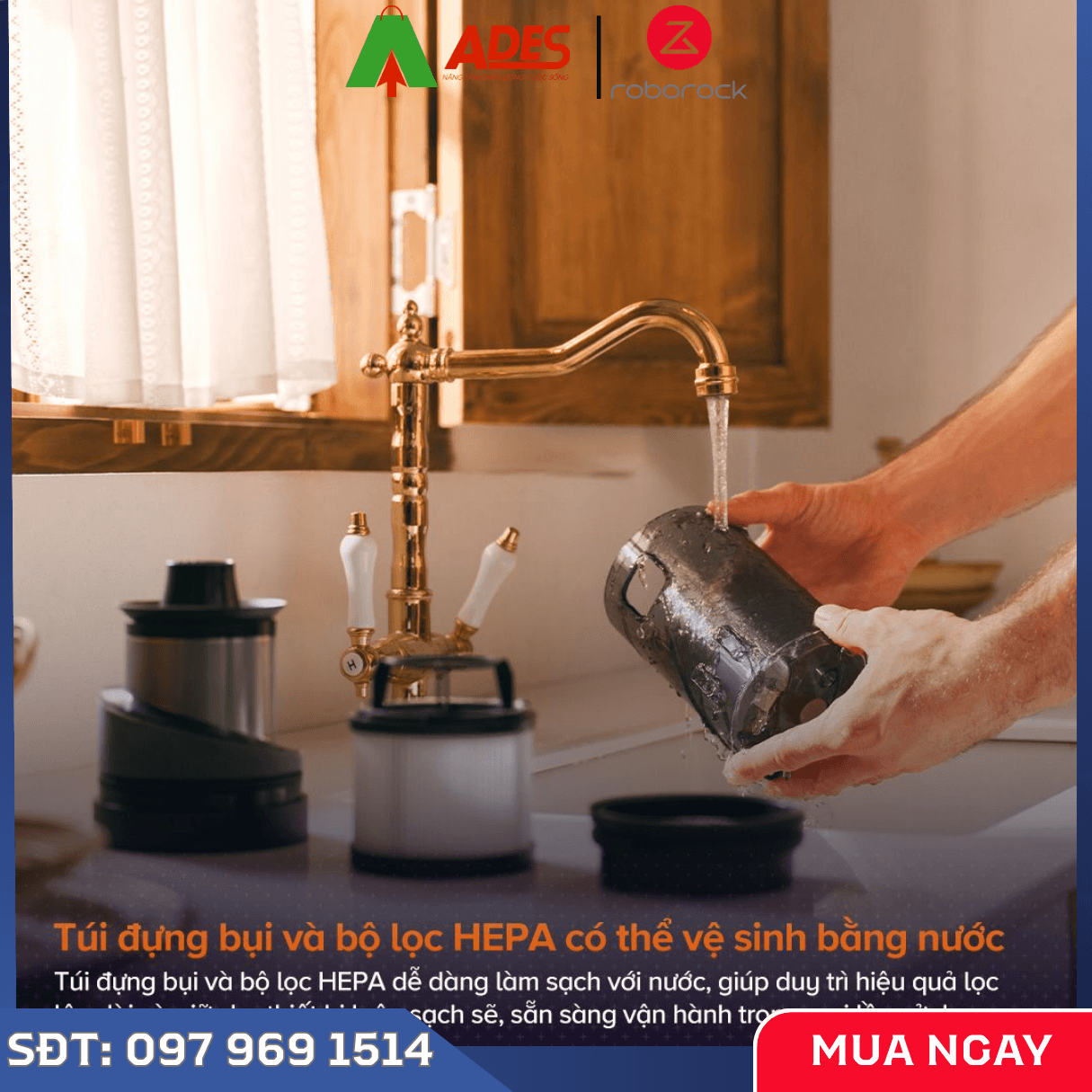 Máy Hút Bụi Cầm Tay Không Dây Roborock H60 Hub Pro