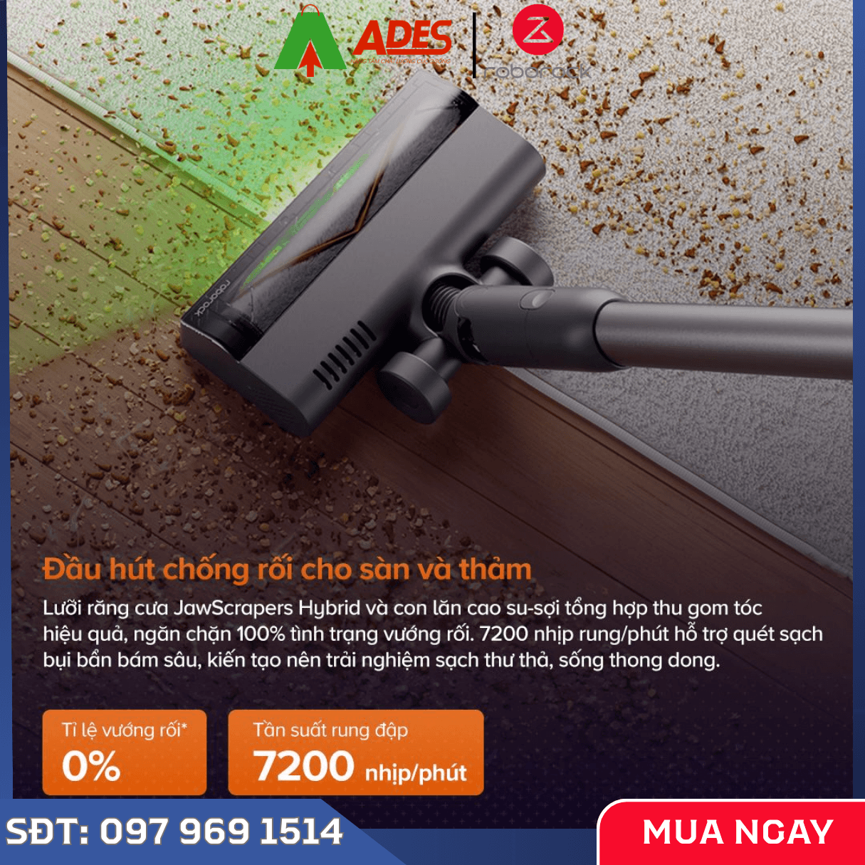 Máy Hút Bụi Cầm Tay Không Dây Roborock H60 Hub Pro