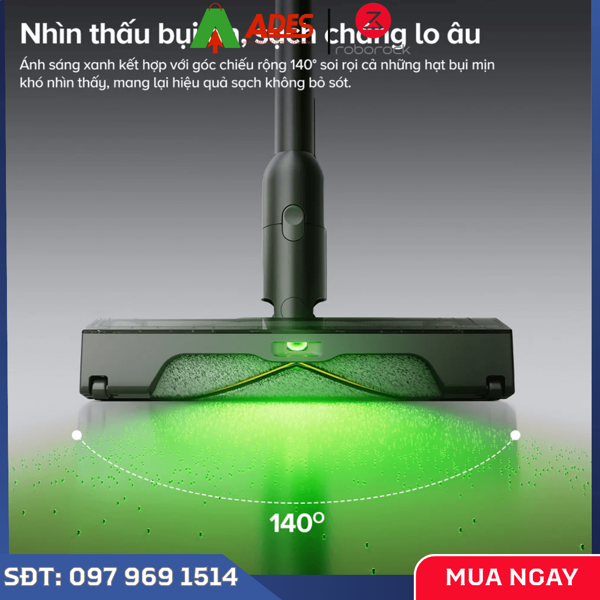 Máy Hút Bụi Cầm Tay Không Dây Roborock H60 Ultra