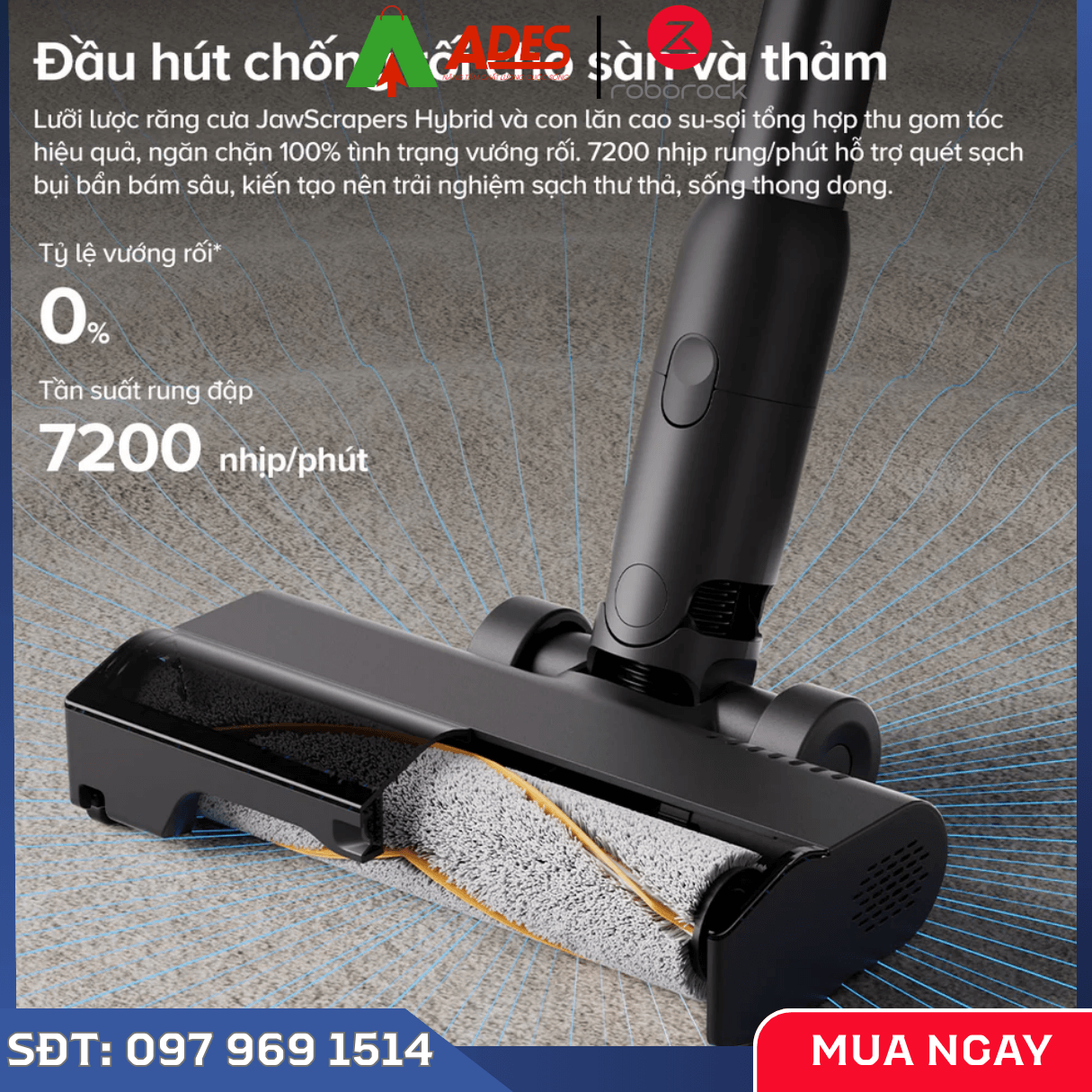 Máy Hút Bụi Cầm Tay Không Dây Roborock H60 Ultra