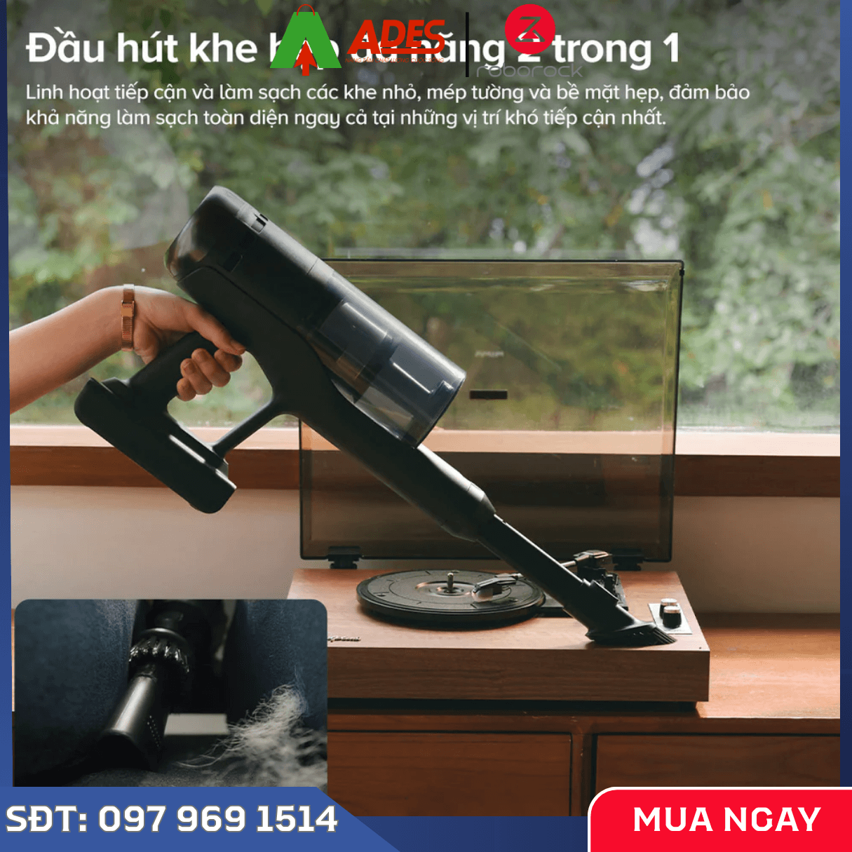 Máy Hút Bụi Cầm Tay Không Dây Roborock H60 Ultra