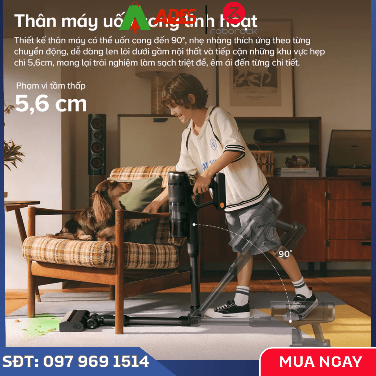 Máy Hút Bụi Cầm Tay Không Dây Roborock H60 Ultra