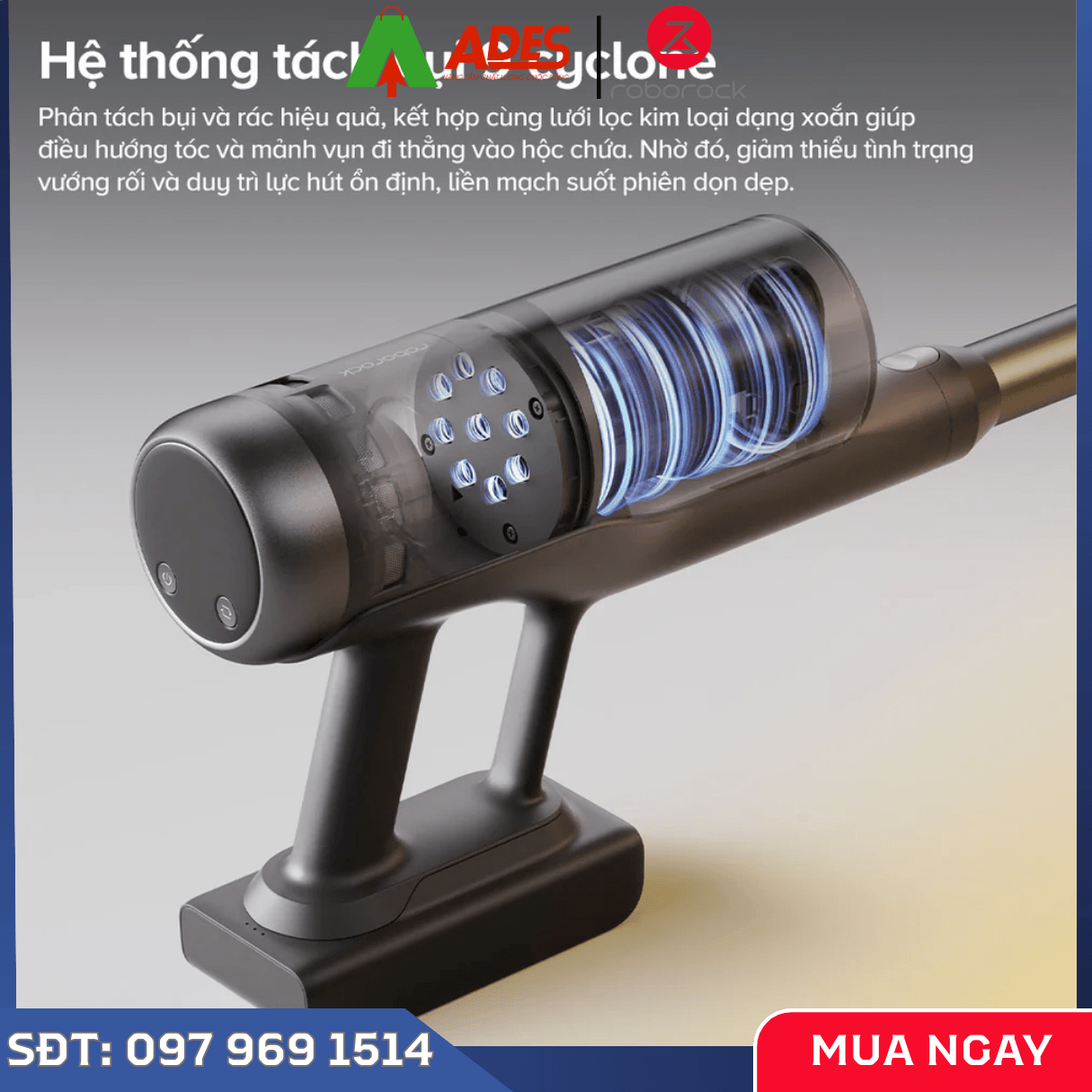 Máy Hút Bụi Cầm Tay Không Dây Roborock H60 Ultra