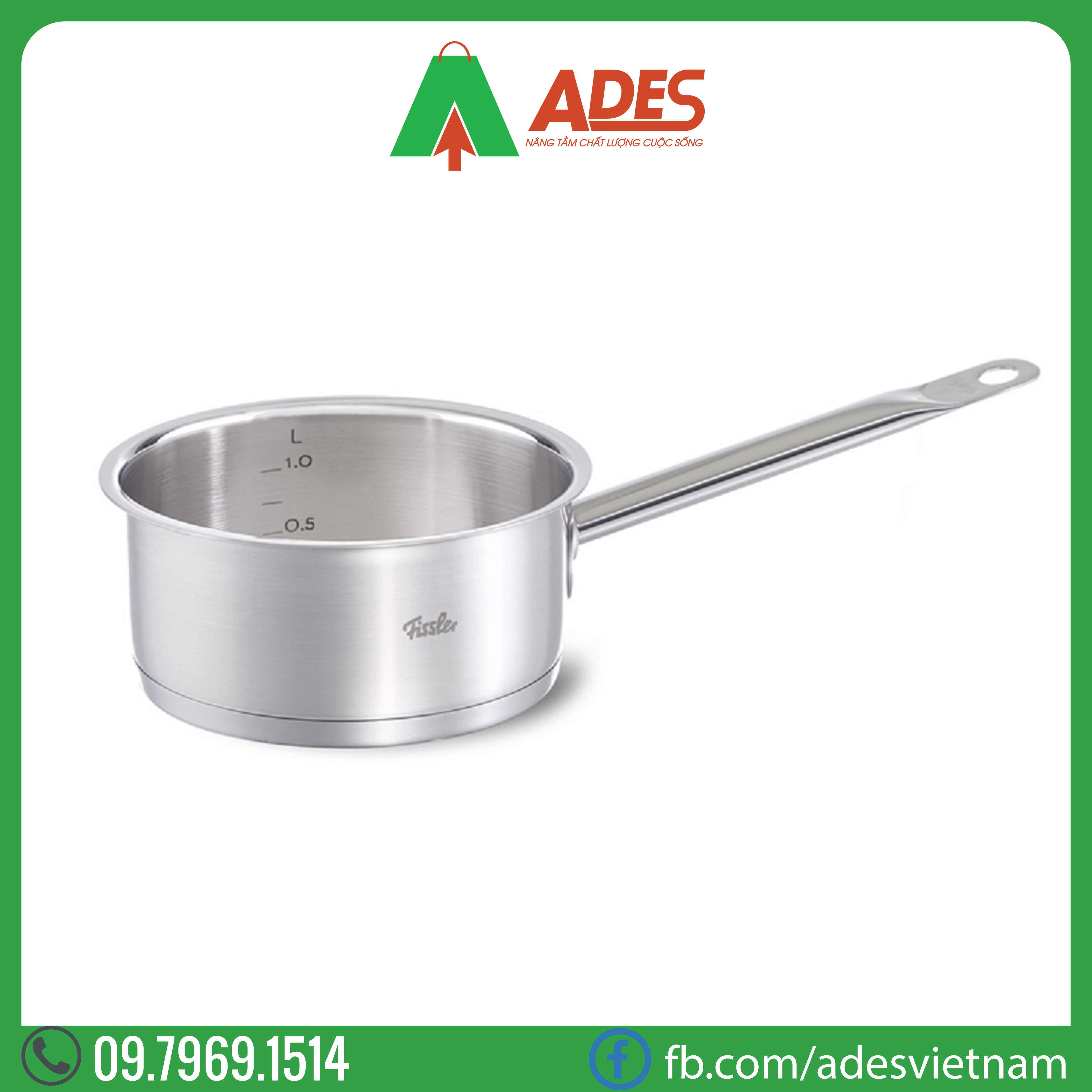 Quanh inox cao cap Fissler Pro 16cm | Dien may Ades