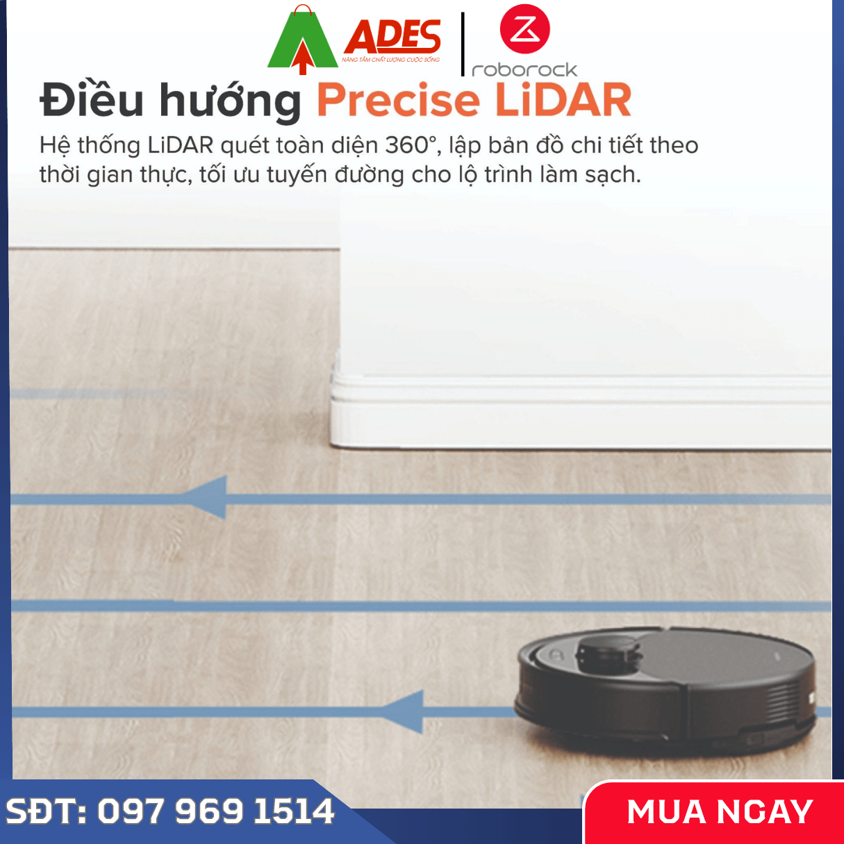 Robot Hút Bụi Lau Nhà Roborock Q10 PF