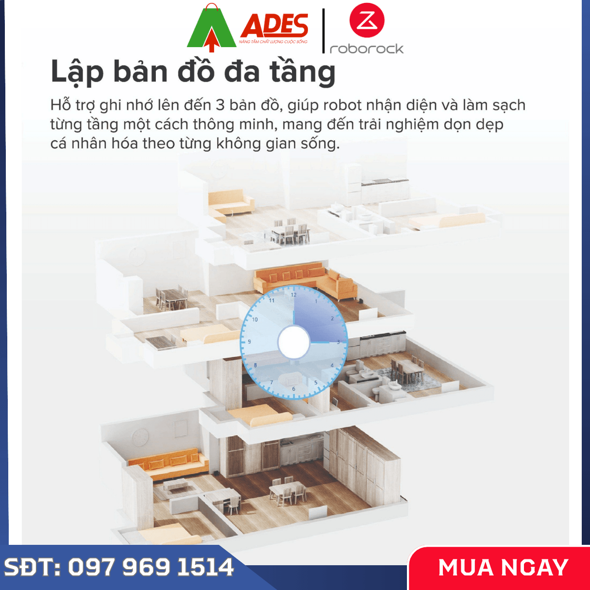 Robot Hút Bụi Lau Nhà Roborock Q10 PF