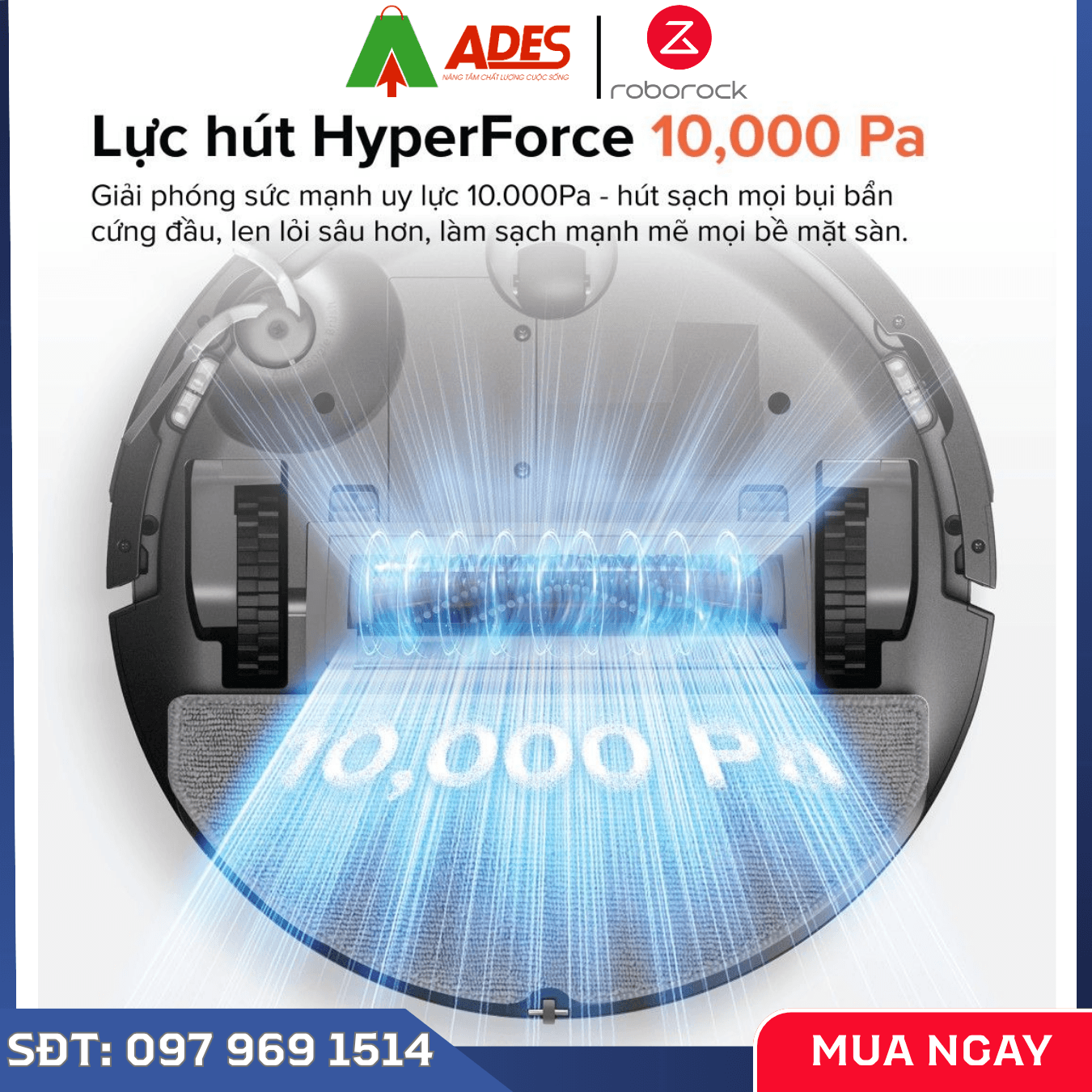 Robot Hút Bụi Lau Nhà Roborock Q10 PF+