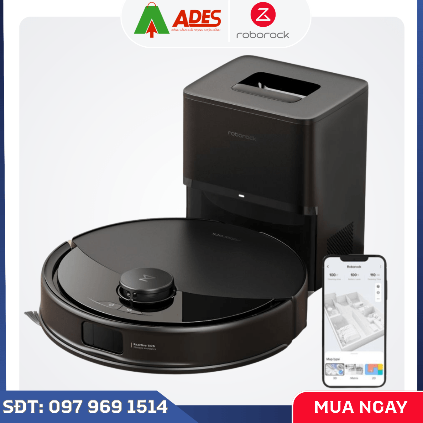 Robot Hút Bụi Lau Nhà Roborock Q10 PF+