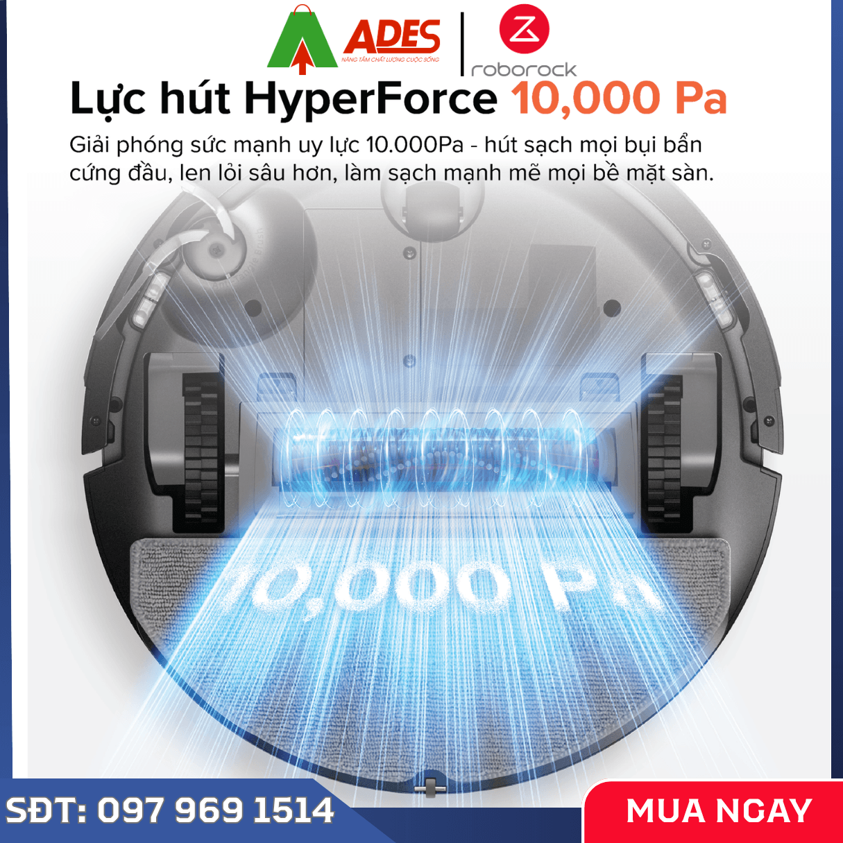 Robot Hút Bụi Lau Nhà Roborock Q10 VF