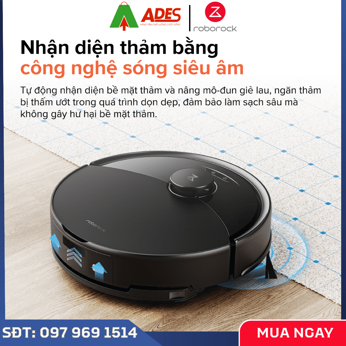 Robot Hút Bụi Lau Nhà Roborock Q10 VF