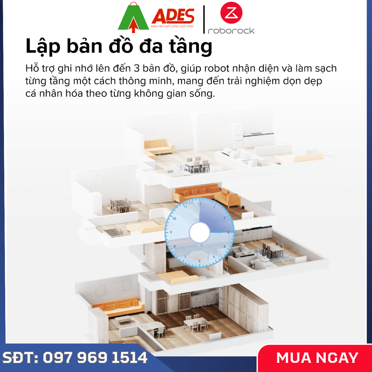 Robot Hút Bụi Lau Nhà Roborock Q10 VF