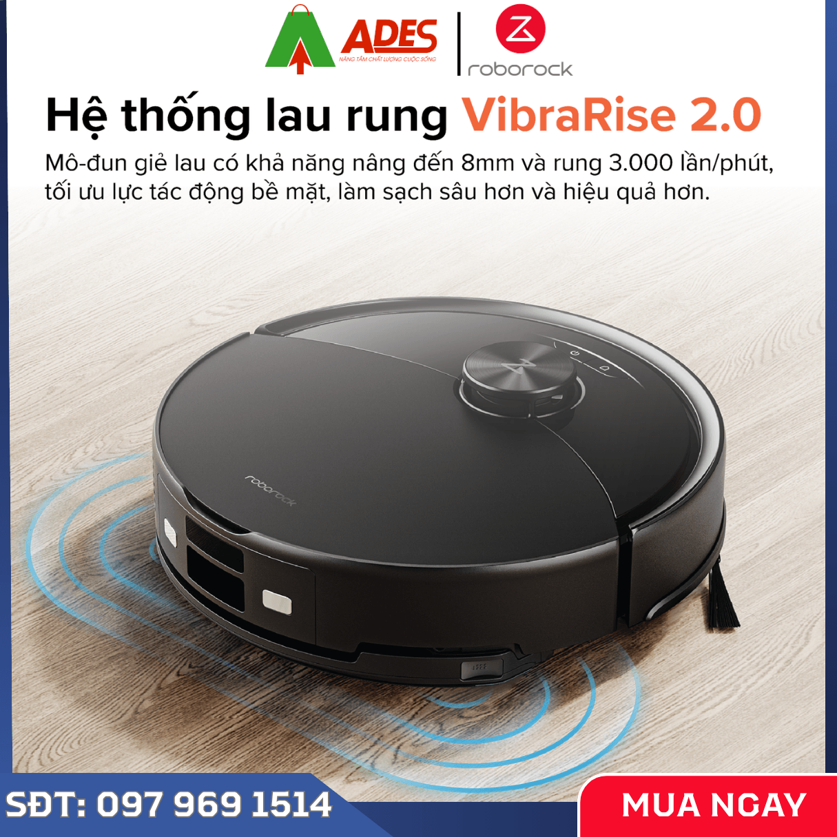 Robot Hút Bụi Lau Nhà Roborock Q10 VF