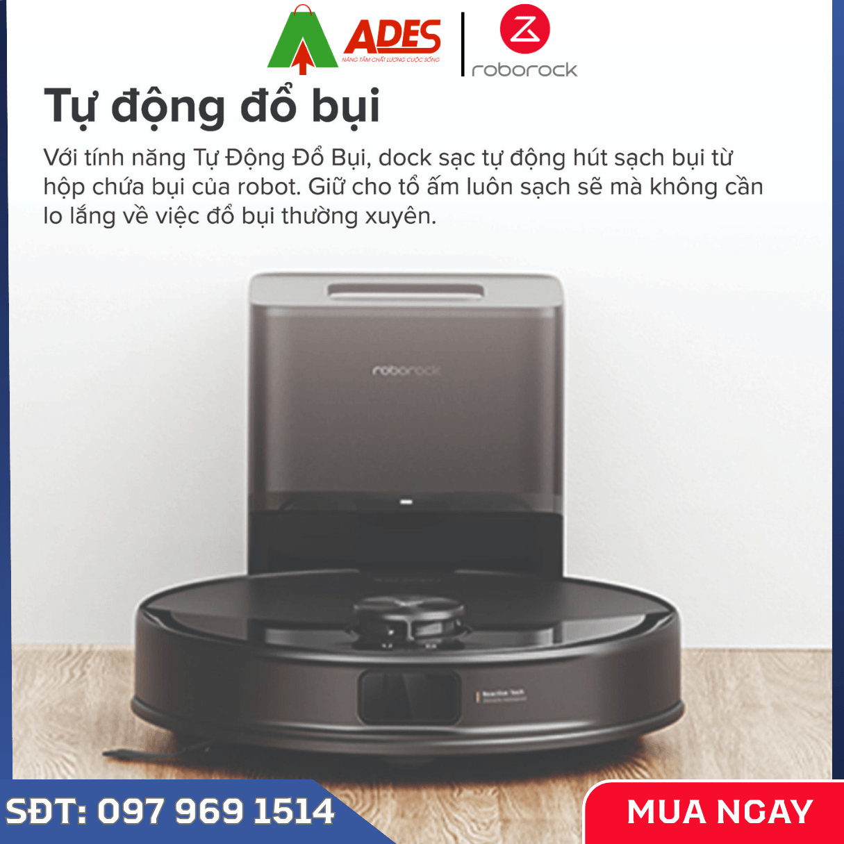 Robot Hút Bụi Lau Nhà Roborock Q10 VF+