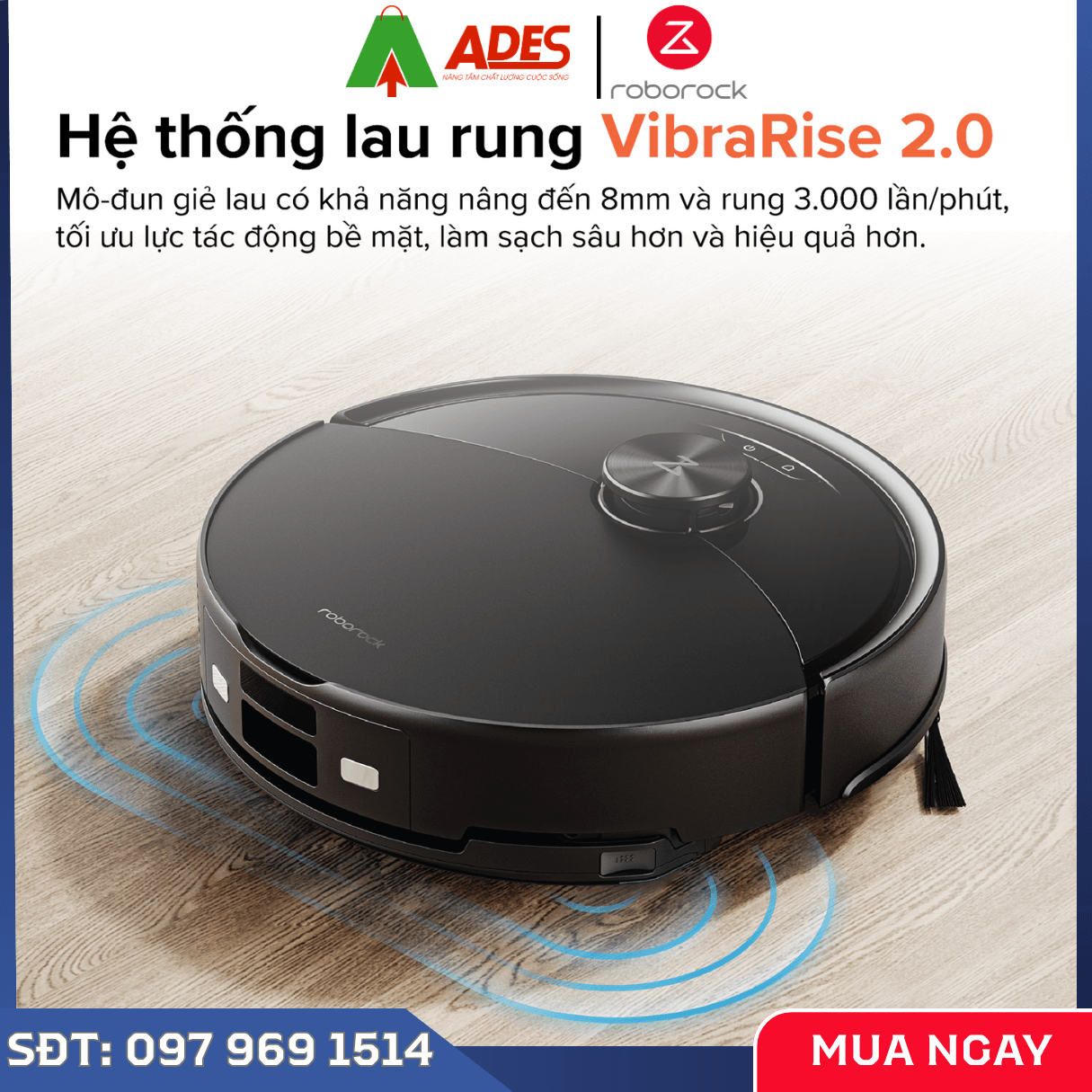 Robot Hút Bụi Lau Nhà Roborock Q10 VF+