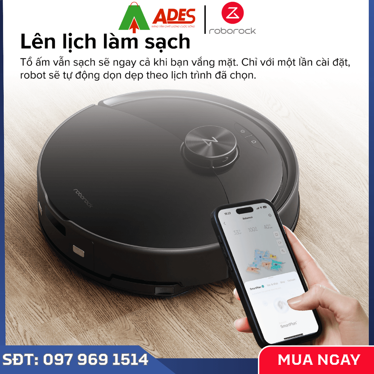 Robot Hút Bụi Lau Nhà Roborock Q10 VF+