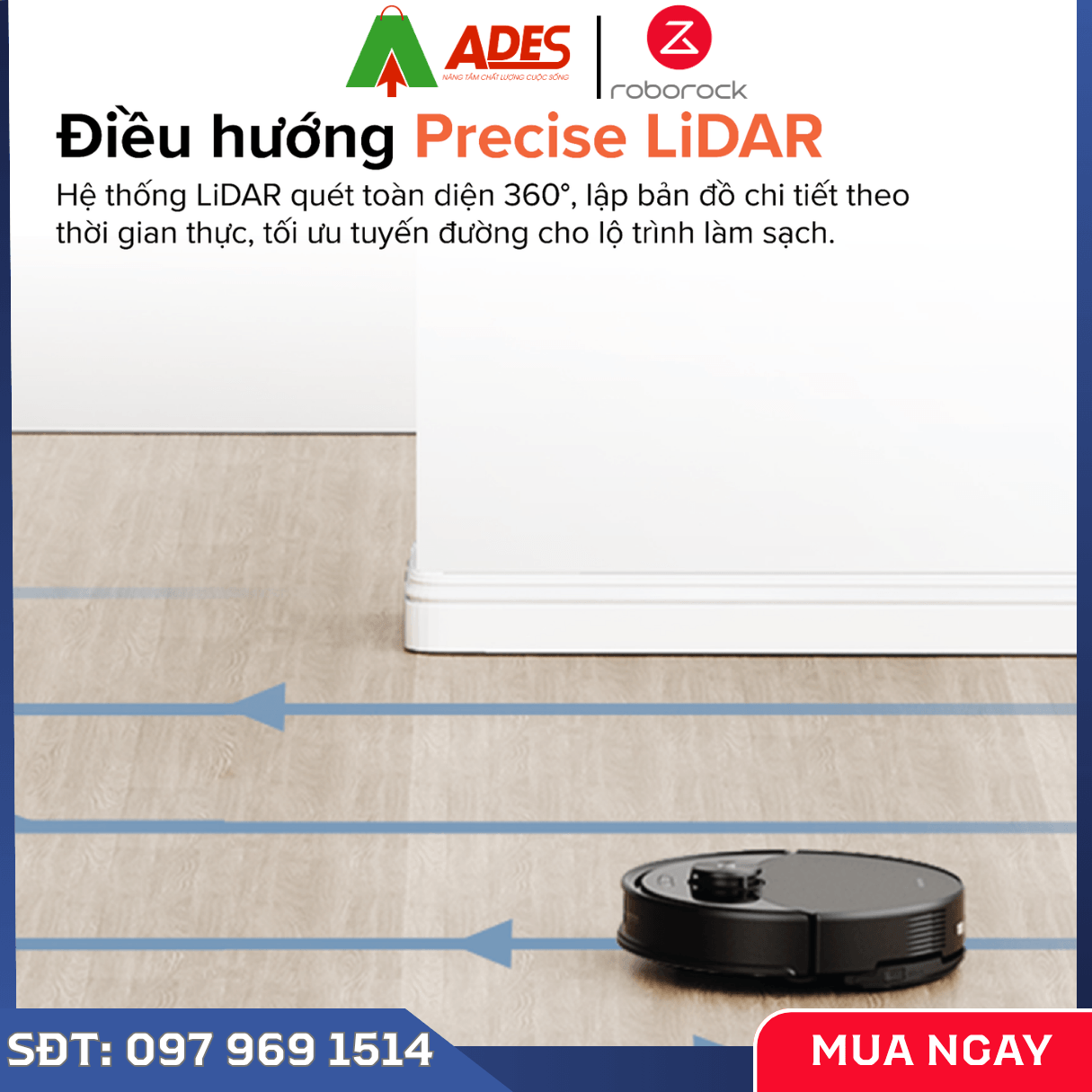 Robot Hút Bụi Lau Nhà Roborock Q10 VF+