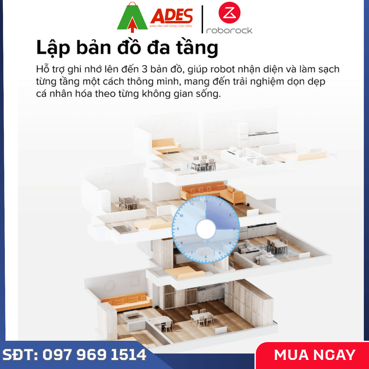 Robot Hút Bụi Lau Nhà Roborock Q10 VF+