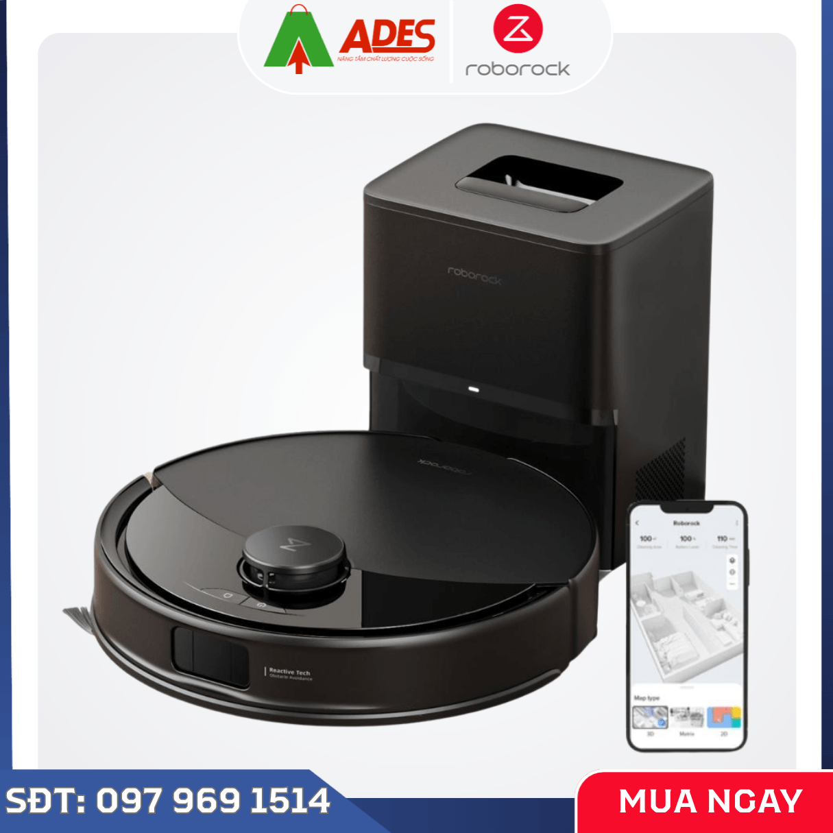 Robot Hút Bụi Lau Nhà Roborock Q10 VF+