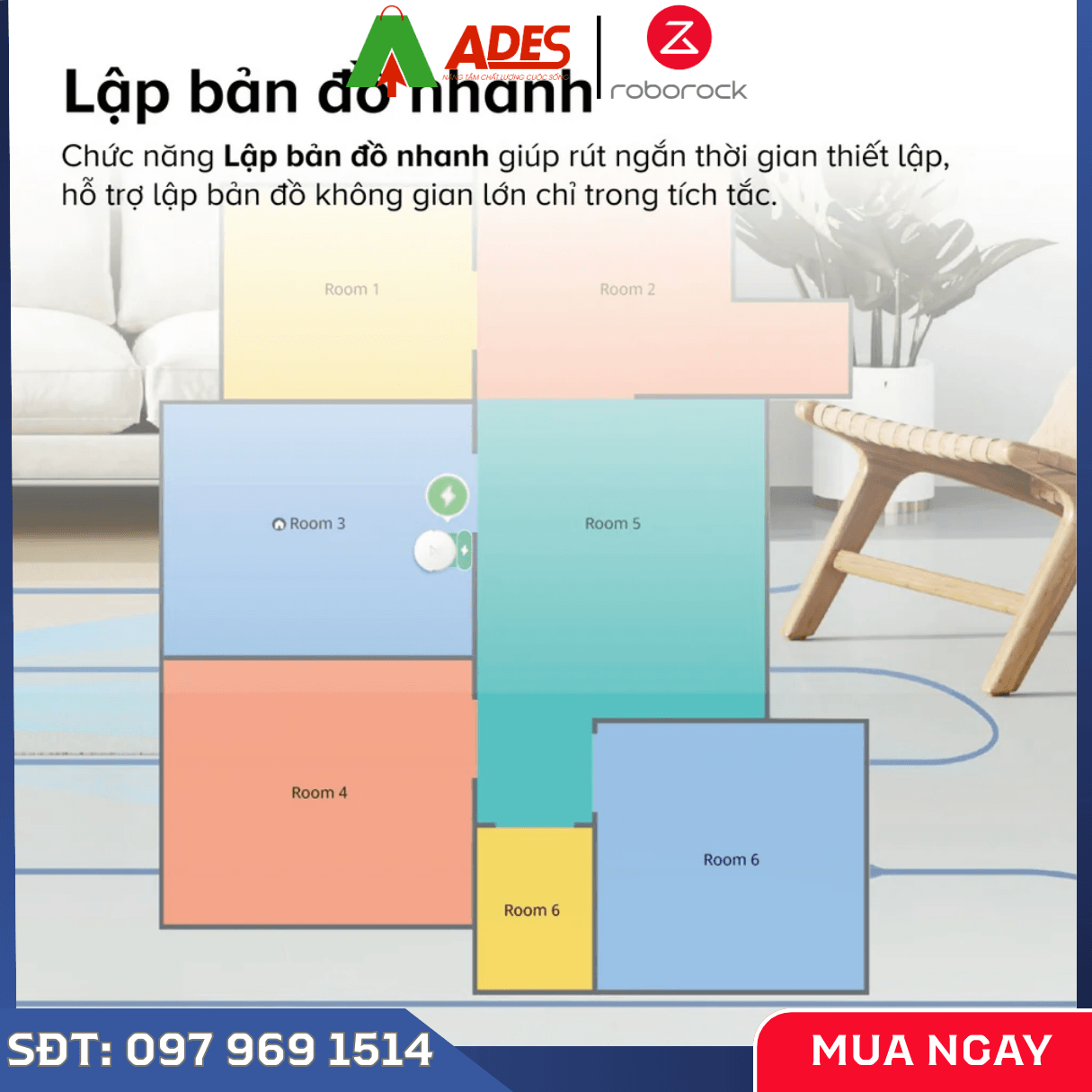 Robot Hút Bụi Lau Nhà Roborock Q7 TF