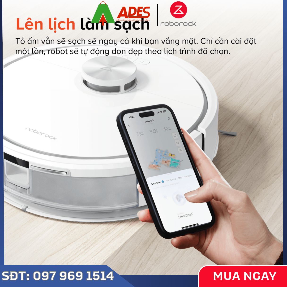 Robot Hút Bụi Lau Nhà Roborock Q7 TF